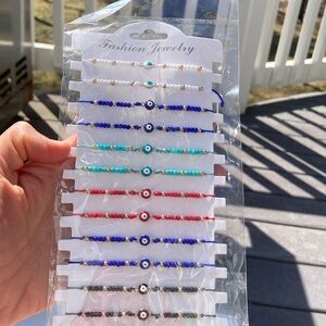 Set of 12 Adjustable anklets.  NWT.. handmade.